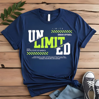 Unbegrenzter grafischer T - Shirt | Trendy Men's T