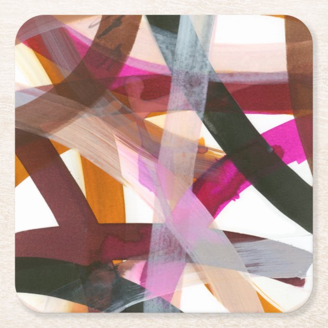 Unbegrenzter Weg II Rechteckiger Pappuntersetzer (Vorderseite)