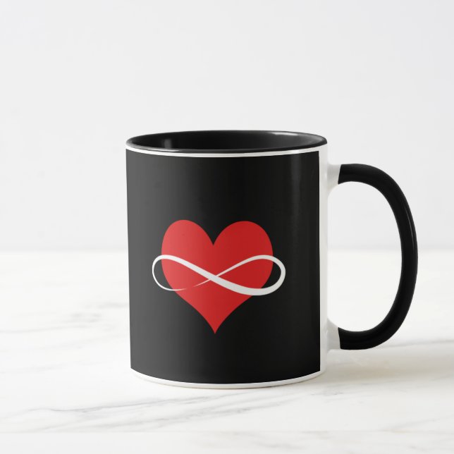 Unbegrenztes Herz Tasse (Rechts)
