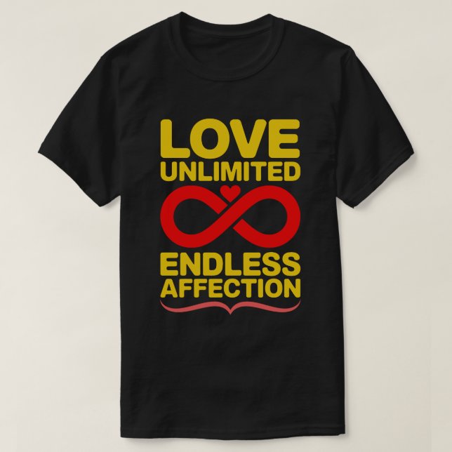 Unbegrenztes Liebe T-Shirt (Design vorne)