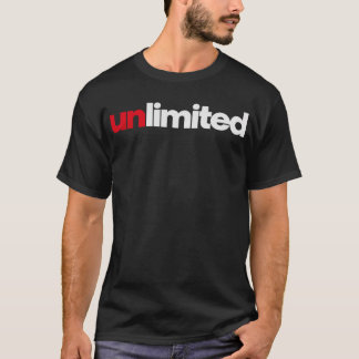 Unbegrenztes Typography-T-Shirt T-Shirt