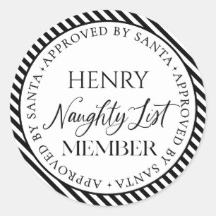 Unbeholfenes Mitglied der Liste, das von Weihnacht Runder Aufkleber