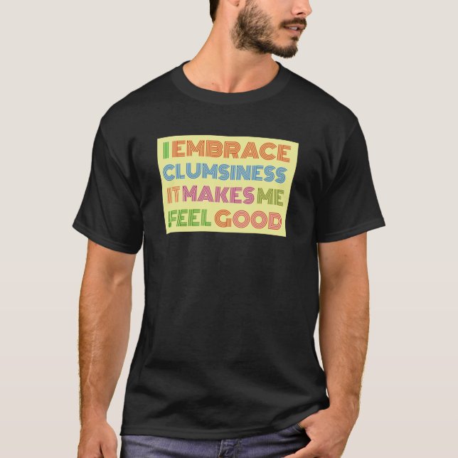 Unbeholfenes Shirt Funny Sarcastic T-Shirt mit Spr (Vorderseite)
