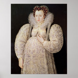 Unbekannte Dame, c.1595-1600 Poster
