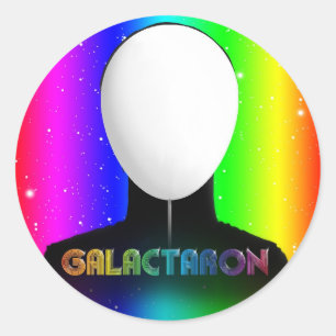 Unbekannte Emotion des Sängers Runder Aufkleber