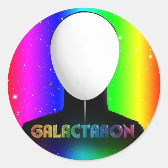 Unbekannte Emotion des Sängers Runder Aufkleber (Vorderseite)