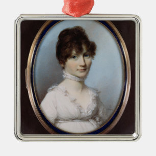 Unbekannte Frau Silbernes Ornament