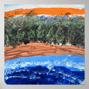 unbekannte Ozeanwaldlandschaft - Kunst von einem 8 Poster