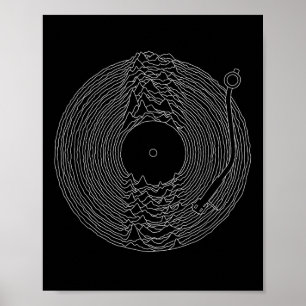 Unbekannte Pleasures Vinyl Record _ Naturklänge Poster