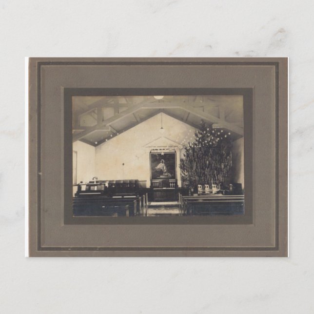 Unbekannte Postkarte der Kirche (Vorderseite)