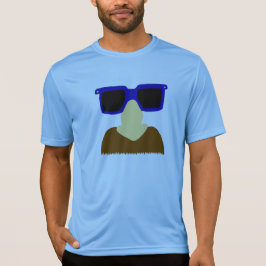 Unbekannte Schnurrbart-u. Glas-Shirts T-Shirt