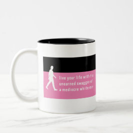 Unbekannter Swagger von mittelalterlichen weißen T Zweifarbige Tasse