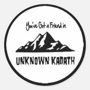 Unbekanntes Kadath Runder Aufkleber