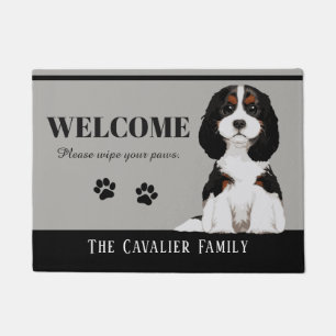 Unbekümmerte Königcharles Spaniel-Fußmatte Fußmatte