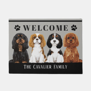 Unbekümmerte Königcharles Spaniel-Fußmatte Fußmatte