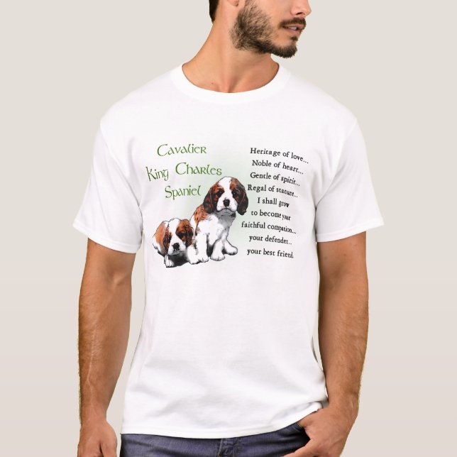 Unbekümmerte Königcharles Spaniel-Geschenke T-Shirt (Vorderseite)