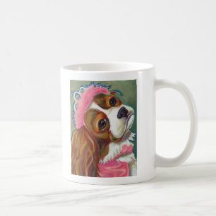 Unbekümmerte Königcharles Spaniel-Hundeprinzessi Tasse