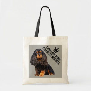 Unbekümmerte Königcharles Spaniel-illustrierte Tragetasche