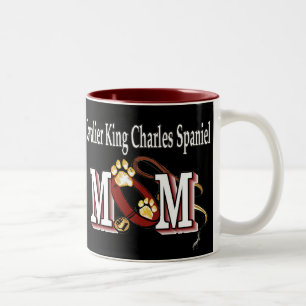 Unbekümmerte Königcharles Spaniel-Mama-Geschenke Zweifarbige Tasse