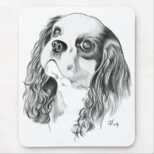 Unbekümmerter König Charles Drawing Mousepad