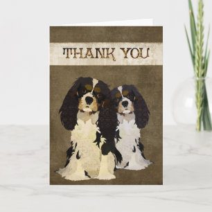 Unbekümmerter König Dogs Thank You Card Dankeskarte
