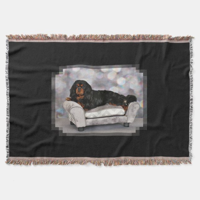 Unbekümmerter Königcharles Spaniel - Cornelius Decke (Vorderseite)