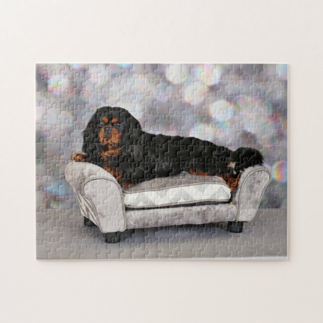 Unbekümmerter Königcharles Spaniel - Cornelius Puzzle (Horizontal)
