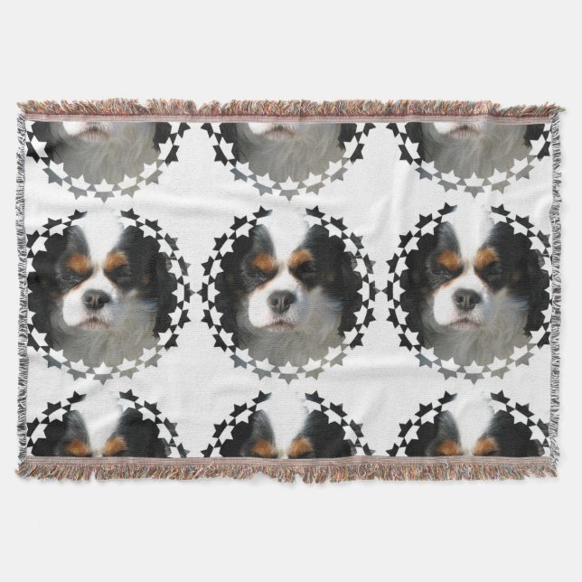 Unbekümmerter Königcharles Spaniel Decke (Vorderseite)