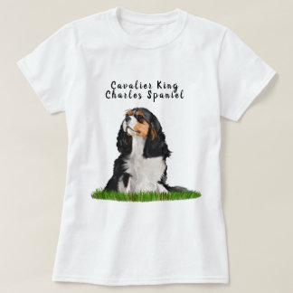 Unbekümmerter Königcharles Spaniel-illustrierter T T-Shirt