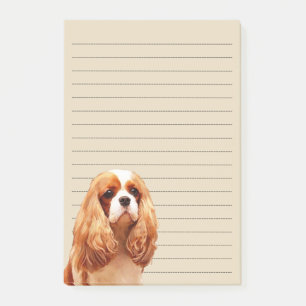 Unbekümmerter Königcharles Spaniel Post-it Klebezettel