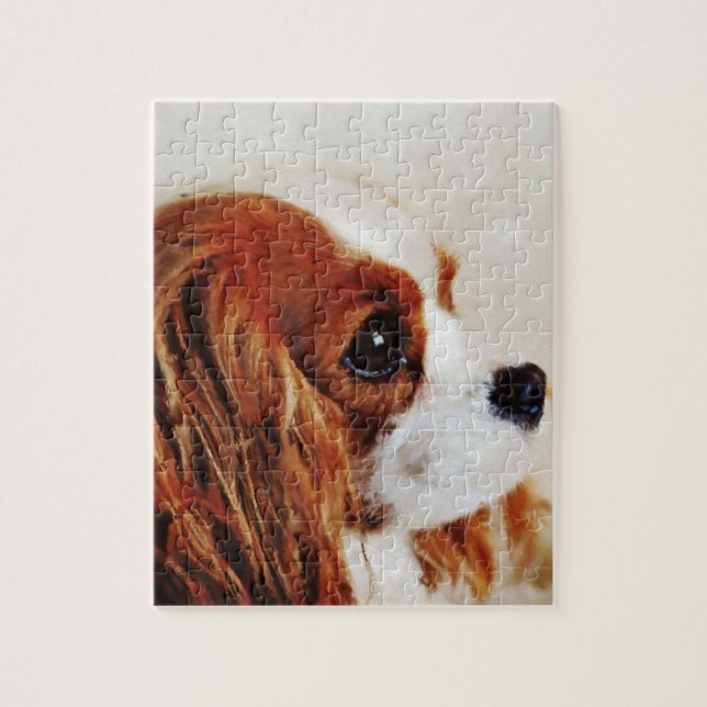 Unbekümmerter Königcharles Spaniel Puzzle (Vertikal)