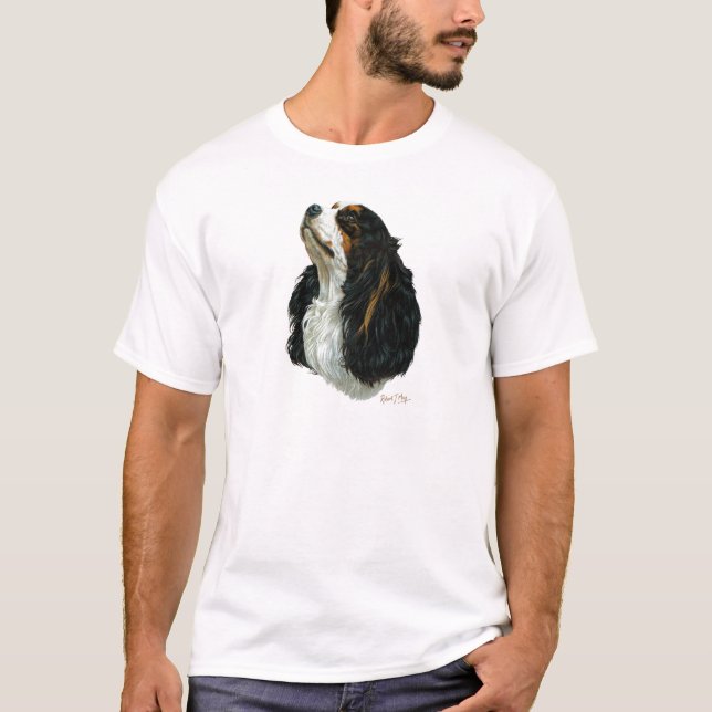 Unbekümmerter Königcharles Spaniel T-Shirt (Vorderseite)