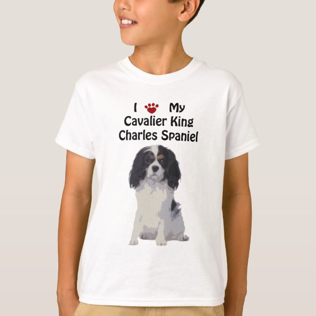 Unbekümmerter Königcharles Spaniel T-Shirt (Vorderseite)