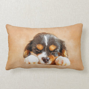 Unbekümmerter Königcharles Spaniel-Welpe Lendenkissen