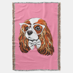 Unbekümmertes Königcharles Spaniel-Porträt Decke