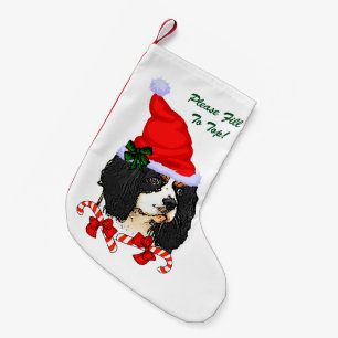 Unbekümmertes Königcharles Spaniel-Weihnachten Kleiner Weihnachtsstrumpf