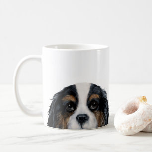 Unbekümmertes Königcharles Spanieltri gefärbt Kaffeetasse