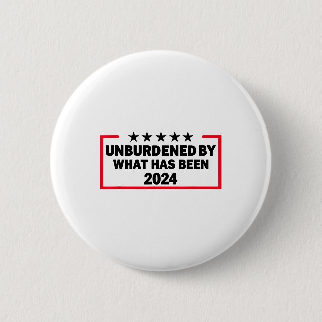 Unbelastet durch den Sieg Trumps 2024 Button (Vorderseite)