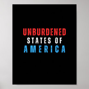 Unbelastete Staaten aus Amerika Poster