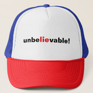 Unbelievable Lie Baseball Cap Hat Blue Men Women Truckerkappe
