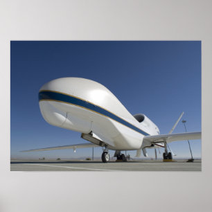 Unbemanntes Flugzeug von Global Hawk Poster