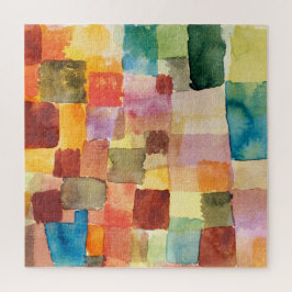 Unbenannt abstrakte Aquarellfelder - Paul Klee Puzzle