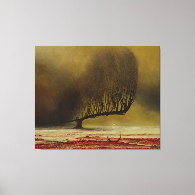 Unbenannt (Albtraum) von Zdzislaw Beksinski Leinwanddruck (Vorderseite)