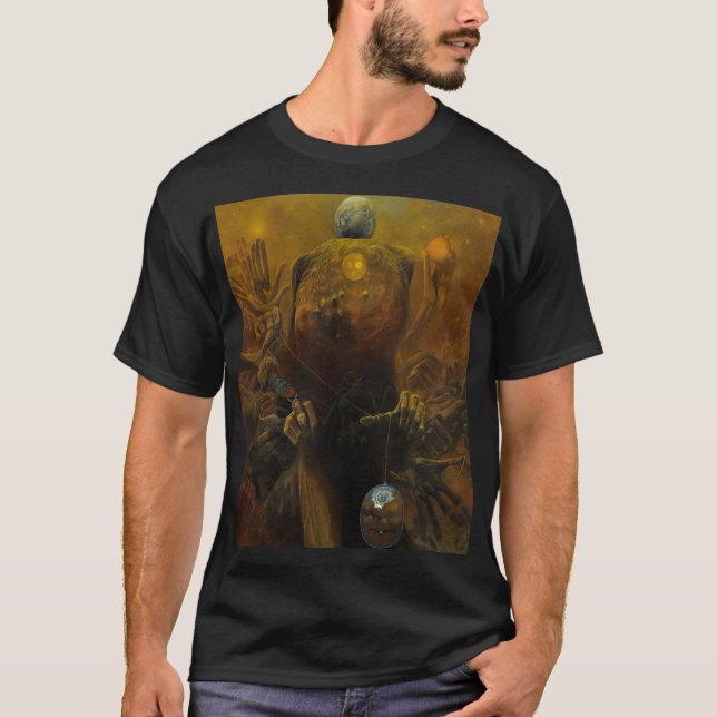Unbenannt (Gott) von Zdzislaw Beksinski T-Shirt (Vorderseite)