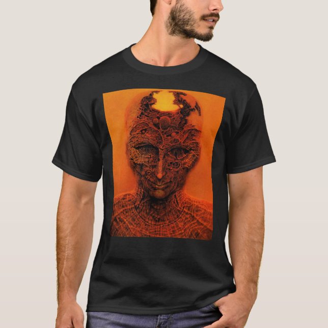 Unbenannt (Hinter der Haut) von Zdzisław Beksiński T-Shirt (Vorderseite)