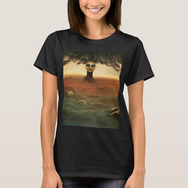 Unbenannt (Mutterbaum) von Zdzislaw Beksinski T-Shirt (Vorderseite)