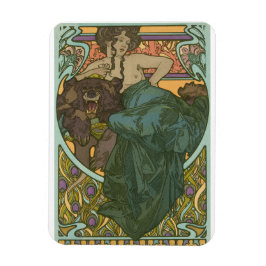 Unbenannt nach Alphonse Mucha (1902) Magnet