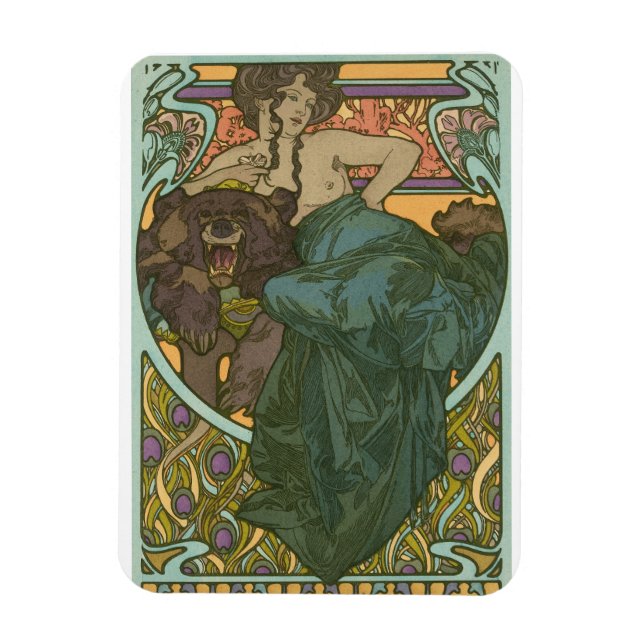 Unbenannt nach Alphonse Mucha (1902) Magnet (Vertikal)