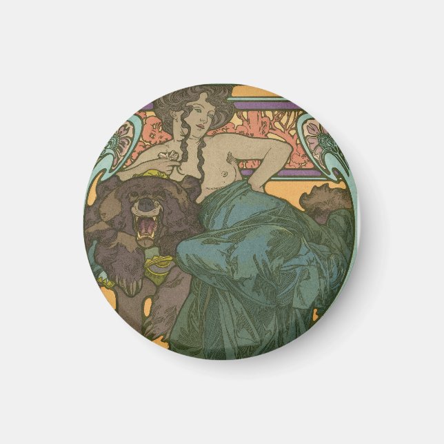 Unbenannt nach Alphonse Mucha (1902) Magnet (Vorne)