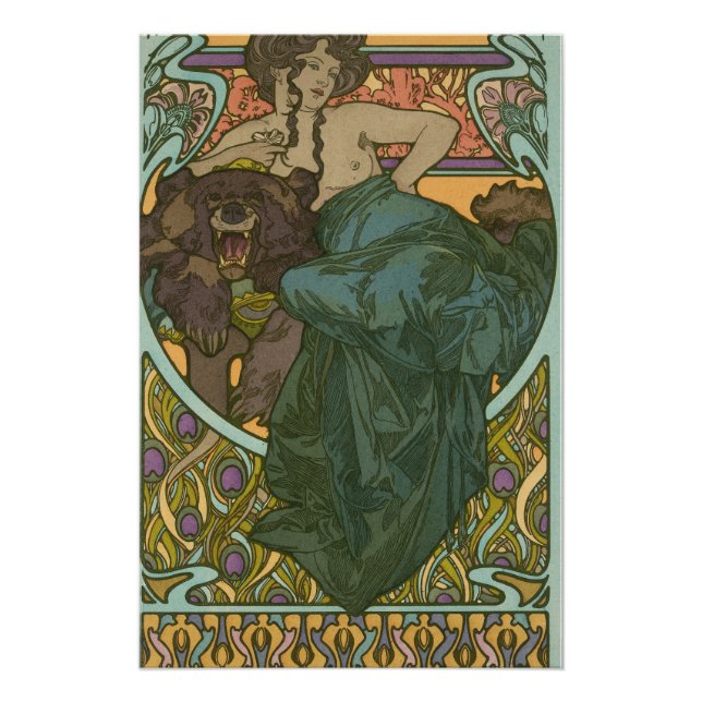 Unbenannt nach Alphonse Mucha (1902) Poster (Vorderseite)
